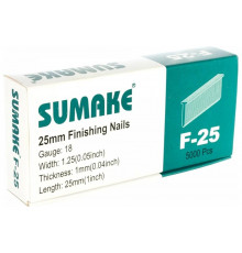 Гвозди (25 мм) 5000 шт. для гвоздезабивателей F18/30; F18/50 Sumake F-25