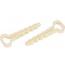 Дюбель-хомут для плоского кабеля Зубр ДХ-П, 12 мм, 100 шт, нейлоновый 30912-12