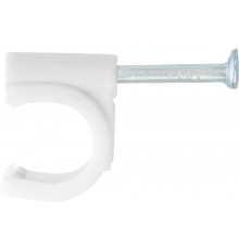 Электроустановочные скобы СИБРТЕХ 12мм,круглый профиль,40шт.//47524