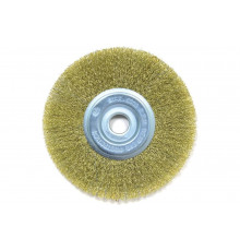 Щетка плоская (175х22.2 мм; латунированная волнистая 0.35 мм) для УШМ Elitech 1820.074900