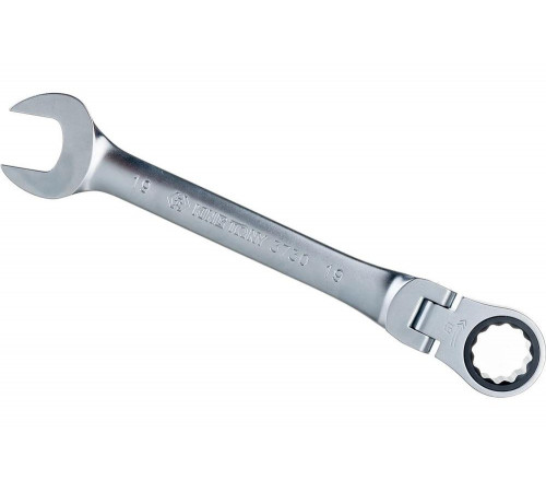 Трещоточный комбинированный ключ с шарниром KING TONY373019M