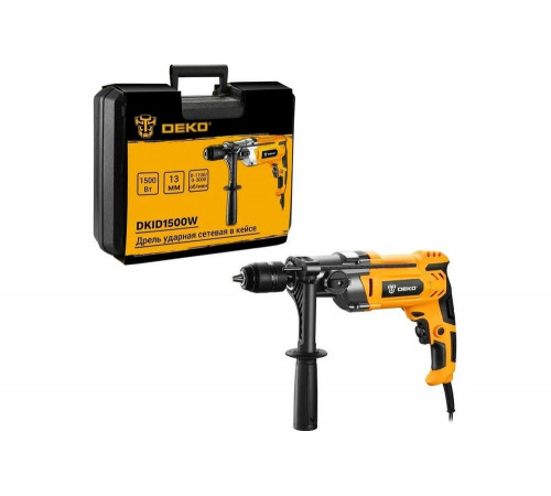 Ударная сетевая дрель DEKO DKID1500W