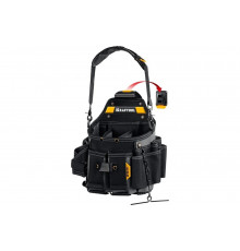 Поясная сумка 290x310 мм с быстросъёмным креплением FastClip KRAFTOOL KPB-23 плечевой ремень, 23 кармана и петли 38766