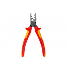 Пресс-клещи для обжима контактных гильз KNIPEX VDE, кол-во гнезд: 9, L-180 мм KN-9778180SB