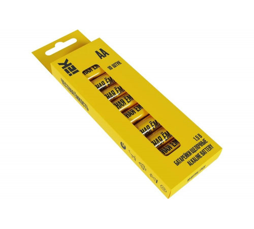 Щелочная батарейка IEK alkaline lr06/aa (10шт/бокс) ABT-LR06-OP-B10