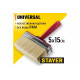 STAYER 5 х 15 см, светлая щетина, пластмассовый корпус, кисть - макловица UNIVERSAL 01824-15