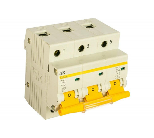 Модульный автоматический выключатель IEK MVA40-3-025-C
