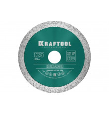 Диск алмазный отрезной сплошной по керамограниту KRAFTOOL Keramo 125х22 мм 36684-125