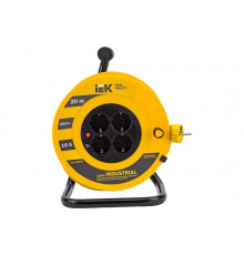 Катушка с термозащитой IEK "Industrial" УК20 4 места, 2Р+PЕ, 20м, 3х1,5 мм2 WKP15-16-04-20