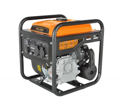 Инверторный генератор CARVER ppg -4500i 3,5/3,8квт, 220/12в, 2 розетки, дисплей 01.020.00036