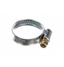 Металлические хомуты СИБРТЕХ стандартное болтовое крепление 20-32мм, 50шт/уп, ширина 9мм 47559