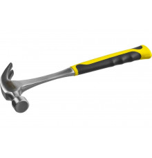 Цельнометаллический молоток-гвоздодер с двухкомпонентной рукояткой 450г Stayer PROFESSIONAL 2025-450