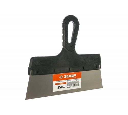 ЗУБР 250 мм, стальное полотно, пластмассовая рукоятка, шпатель фасадный 10052-25