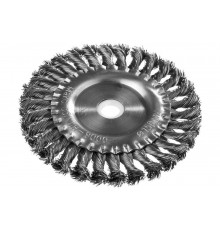 Щетка дисковая (150х22.2 мм; жгутированные пучки стальной проволоки 0.5 мм) для УШМ DEXX 35100-150