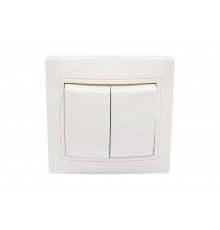 Выключатель IEK KVARTA 2кл ВС10-2-0-КБ-44 10А IP44 бел. KV-V20-10-44-K01