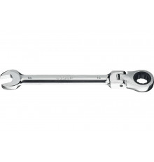 Комбинированный гаечный ключ трещоточный шарнирный Зубр ПРОФ 27101-13