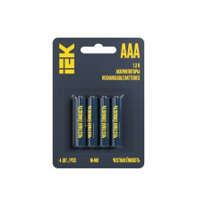 Аккумулятор IEK green ni-mh aaa 1100мач (4шт/блистер) AAK-NIMH-03-1100-L04