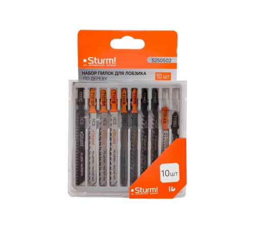 Набор пилок для лобзика по дереву Sturm 5250502