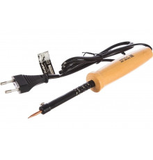 Электропаяльник ЗУБР с деревянной рукояткой, клин, 40Вт 55405-40_z01