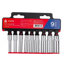 Набор торцевых глубоких головок (1/4", 5-13 мм, 9 предметов) МАСТАК 001-2009H