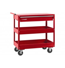 Инструментальная тележка ЗУБР 1 ящик + 2 полки, 737x383x785 мм 38912