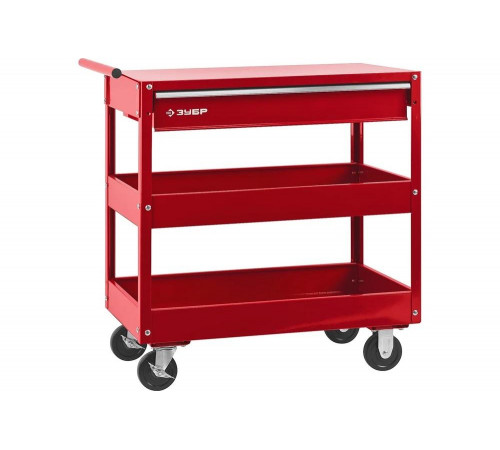 ЗУБР 1 ящик + 2 полки, 737х383х785 мм, тележка инструментальная 38912