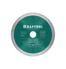 Диск алмазный отрезной сплошной по керамограниту KRAFTOOL Keramo 150х22 мм 36684-150
