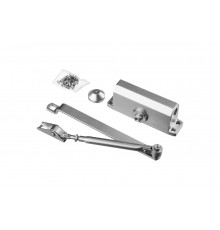 Дверной доводчик для дверей массой до 80 кг STAYER цвет серебро 37915-80