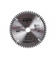 Диск пильный по алюминию (160х20/16х1.4 мм; 60Z)  ELITECH 195625