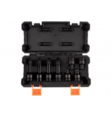 Набор ударных торцевых насадок 1/2"DR, Spline, M12-M18, L = 45-78 мм, кейс, 8 предметов AFFIX AF00746008C