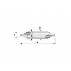 Сверло центровочное DIN 333 А (4.0х56 мм) RUKO 217040