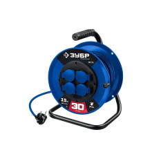 Силовой удлинитель на катушке ЗУБР ПВС 315 ПВС 3x1.5 30м 55081-30 55081-30_z01