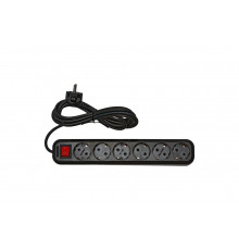 Сетевой фильтр RUCELF с кнопкой, 6 гнезд, ПВС 3х1 RU-B06-310-07F 00-00003189