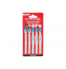 Пилки для лобзика по металлу T127D 100x75 мм, шаг 3 мм, 5 шт Интерскол 37175.100