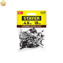 STAYER 4.0 х 10 мм, RAL 8017 шоколадно-коричневый, 50 шт., алюминиевые заклепки Color-FIX 3125-40-8017