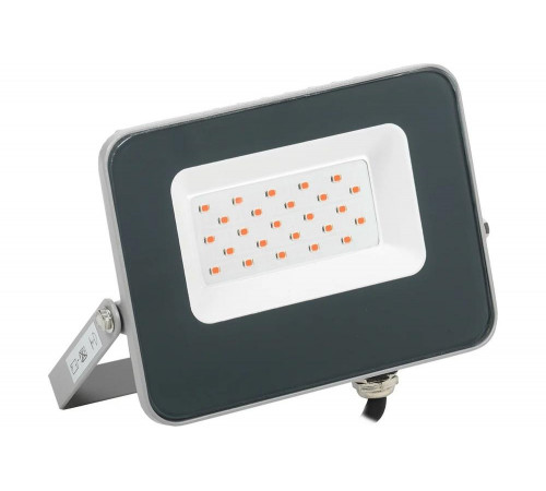 Светодиодный прожектор IEK СДО 07-20R, red, IP65, серый LPDO7R-01-20-K03