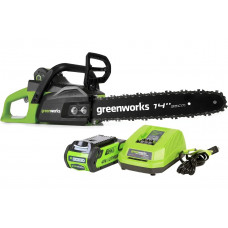 Аккумуляторная бесщеточная цепная пила Greenworks GD40CS15 40V с АКБ 2 А*ч и ЗУ 2005707UA