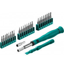 Отвертка для точных работ KRAFTOOL Precision-28 со сменными битами, 28 предметов 25677
