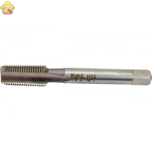 Однопроходный метчик Ruko NPT 1/8 -27 HSS-G 231018NPT