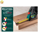 KRAFTOOL 10 м х 25 мм, автостоп, рулетка профессиональная 3412-10-25