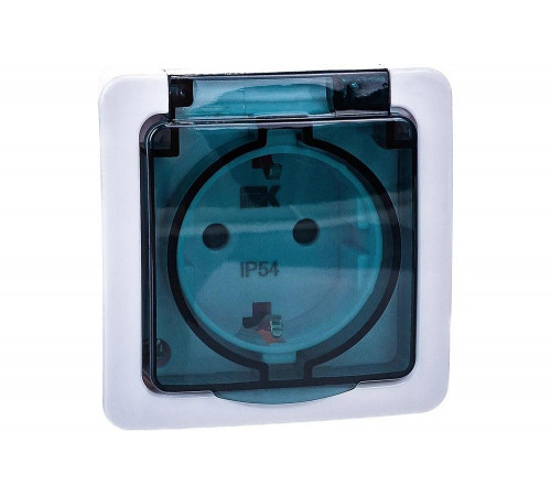 Розетка IEK РСб20-3-ГПБд для открытой установки