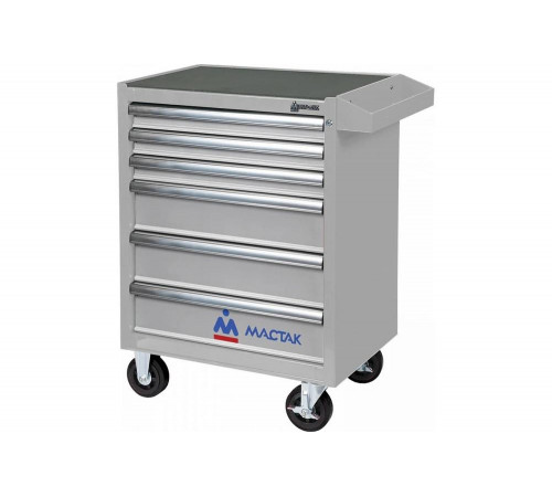 Тележка инструментальная, 6 полок, "ОПТИМА", серая МАСТАК 521-06581MG