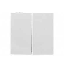 Двухклавишный выключатель IEK, на 2 модуля, ПРАЙМЕР, белый ВК1-22-00-П