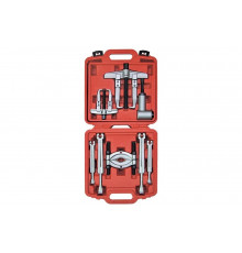 Двухзахватный съёмник подшипников 15т сегментного типа, кейс, 14шт МАСТАК 104-12015C