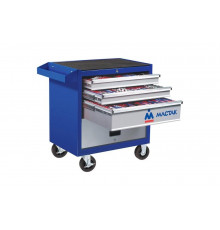 Набор инструментов СТАНДАРТ в синей тележке, 186 предметов МАСТАК 52-186B