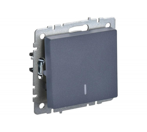 Проходной 1-клавишный выключатель IEK Brite с индикатором 10а вс10-1-7-брм мар. BR-V12-1-10-K35