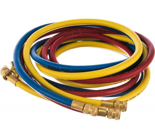 Шланг заправочный для фреона 1/4"SAE х1/4"SAE, 1,8 м МАСТАК 105-61018