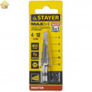 STAYER 4-12 мм, 5 ступеней, HSS, сверло ступенчатое 29660-4-12-5 Master