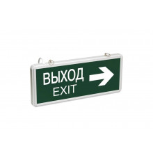 Аварийный светодиодный светильник IEK ССА, 1004, "ВЫХОД-EXIT", стрелка двухсторонняя, 3Вт, ИЭК LSSA0-1004-003-K03