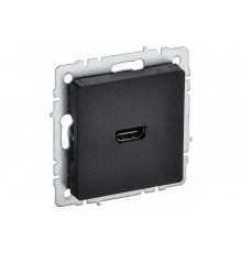 Розетка hdmi IEK Brite рhdmi-0-брч черный BR-H10-K02